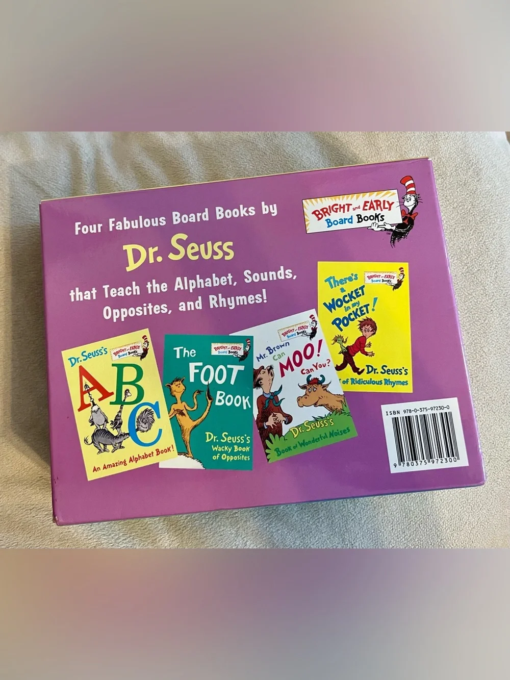 Dr. Seuss Bright & Early Board Books Box Set (4 Board Books) Illustrated